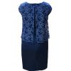 Granatowa sukienka wyszczuplająca z koronkową narzutką - LaKey Sisi dostawa w 24h 2